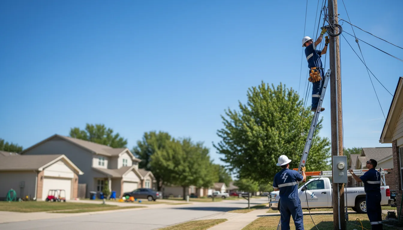 Residential electrician providing installation services in Archie, MO